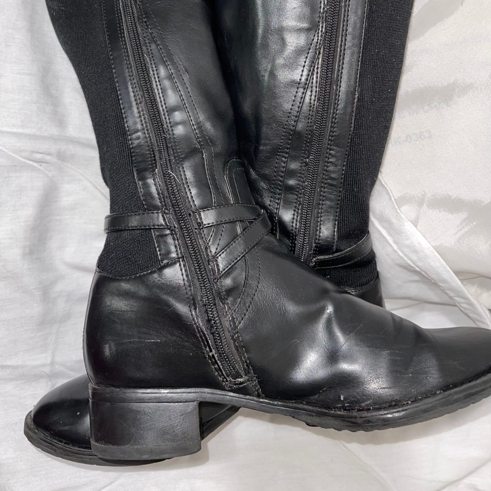 Etienne Aigner E-Celine Black Knee-High Boots - Picture 9 of 11